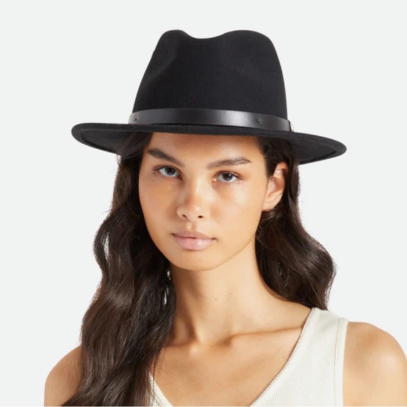 NWT - Brixton Adult Messer Fedora 100% Wool Felt Hat - Size L - Picture 4 of 13